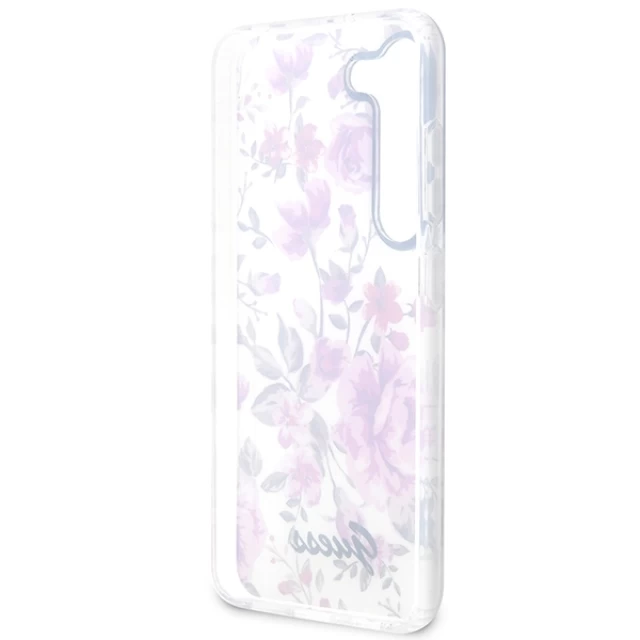 Чохол Guess Flower Collection для Samsung Galaxy S23 Plus S916 White (GUHCS23MHCFWST)