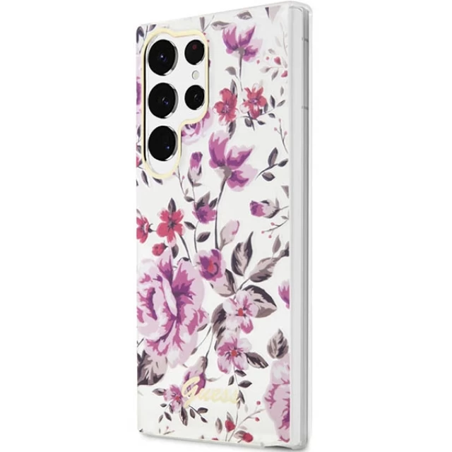 Чохол Guess Flower Collection для Samsung Galaxy S23 Ultra S918 White (GUHCS23LHCFWST)