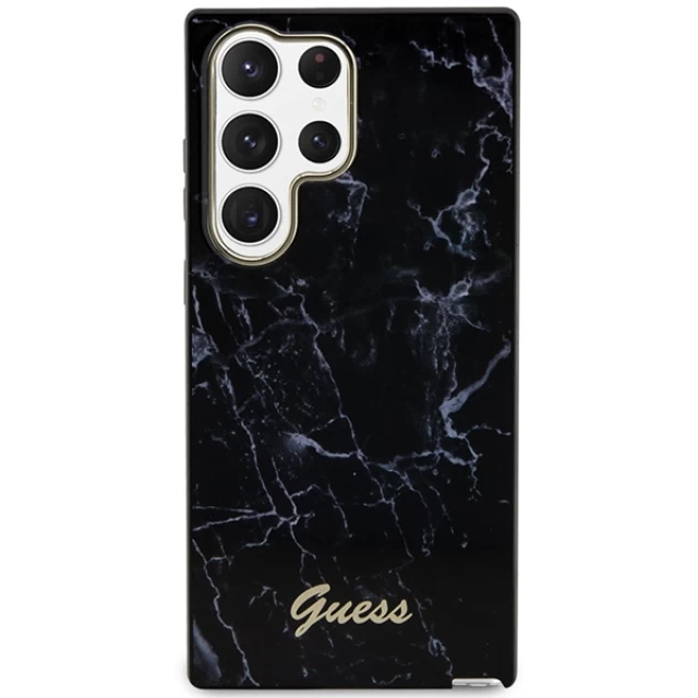 Чехол Guess Marble для Samsung Galaxy S23 Ultra S918 Black (GUHCS23LPCUMAK)