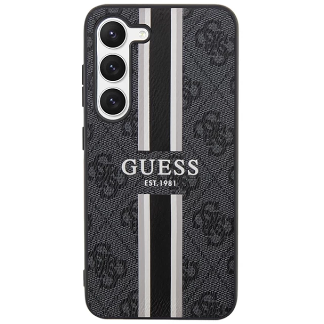 Чохол Guess 4G Printed Stripes для Samsung Galaxy S23 Plus Black (GUHCS23MP4RPSK)