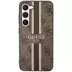 Чехол Guess 4G Printed Stripe для Samsung Galaxy S23 Plus Brown (GUHCS23MP4RPSW)