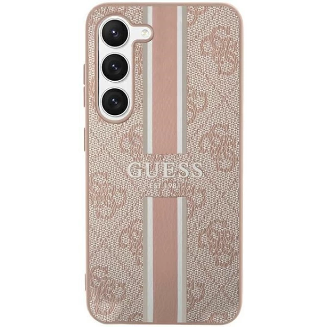 Чехол Guess 4G Printed Stripe для Samsung Galaxy S23 Plus Pink (GUHCS23MP4RPSP)