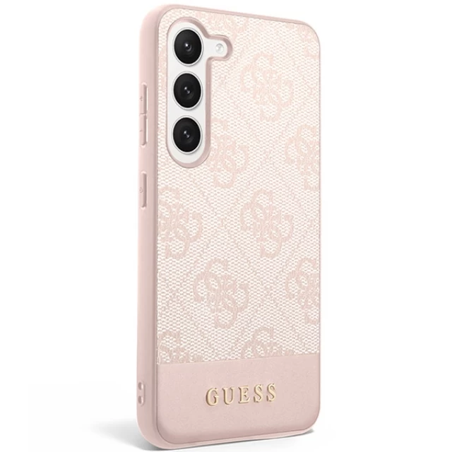 Чехол Guess 4G Stripe Collection для Samsung Galaxy S23 Plus Pink (GUHCS23MG4GLPI)