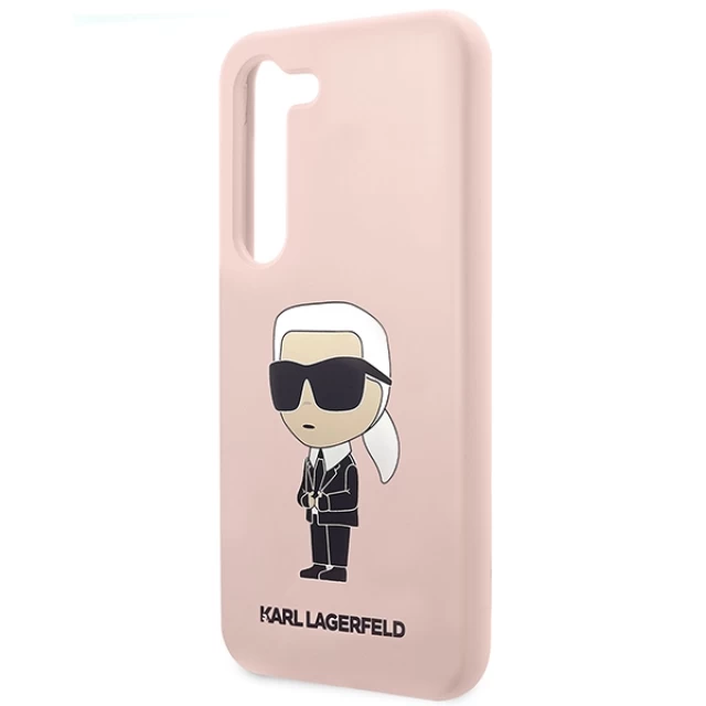 Чехол Karl Lagerfeld Silicone Ikonik для Samsung Galaxy S23 Plus S916 Pink (KLHCS23MSNIKBCP)