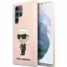 Чохол Karl Lagerfeld Silicone Ikonik для Samsung Galaxy S23 Ultra S918 Pink (KLHCS23LSNIKBCP)