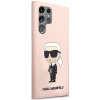 Чохол Karl Lagerfeld Silicone Ikonik для Samsung Galaxy S23 Ultra S918 Pink (KLHCS23LSNIKBCP)