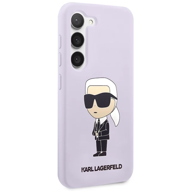 Чехол Karl Lagerfeld Silicone Ikonik для Samsung Galaxy S23 Plus S916 Purple (KLHCS23MSNIKBCU)