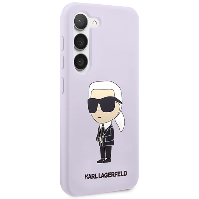 Чохол Karl Lagerfeld Silicone Ikonik для Samsung Galaxy S23 Plus S916 Purple (KLHCS23MSNIKBCU)