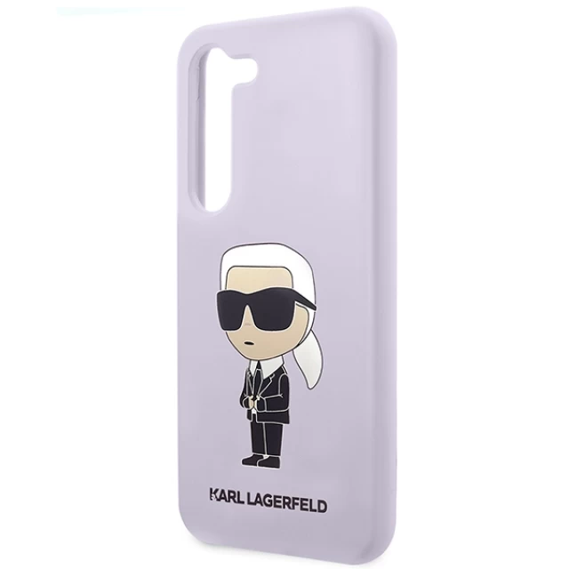 Чохол Karl Lagerfeld Silicone Ikonik для Samsung Galaxy S23 Plus S916 Purple (KLHCS23MSNIKBCU)