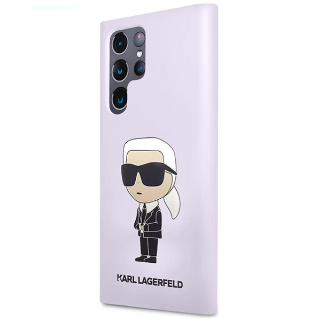 Чехол Karl Lagerfeld Silicone Ikonik для Samsung Galaxy S23 Ultra S918 Purple (KLHCS23LSNIKBCU)