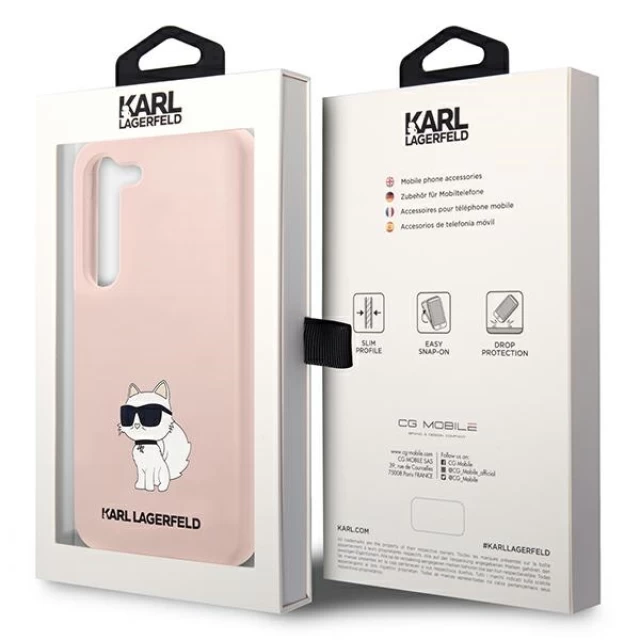 Чехол Karl Lagerfeld Silicone Choupette для Samsung Galaxy S23 S911 Pink (KLHCS23SSNCHBCP)