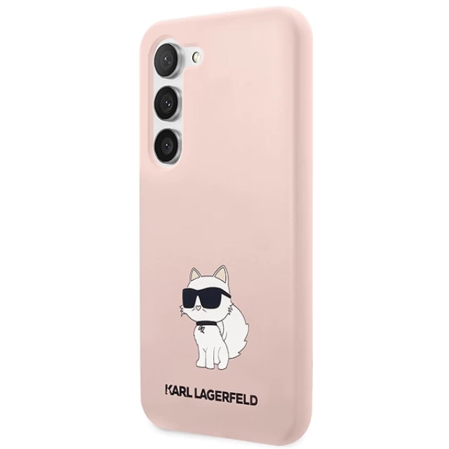 Чохол Karl Lagerfeld Silicone Choupette для Samsung Galaxy S23 Plus S916 Pink (KLHCS23MSNCHBCP)