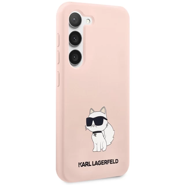 Чехол Karl Lagerfeld Silicone Choupette для Samsung Galaxy S23 Plus S916 Pink (KLHCS23MSNCHBCP)