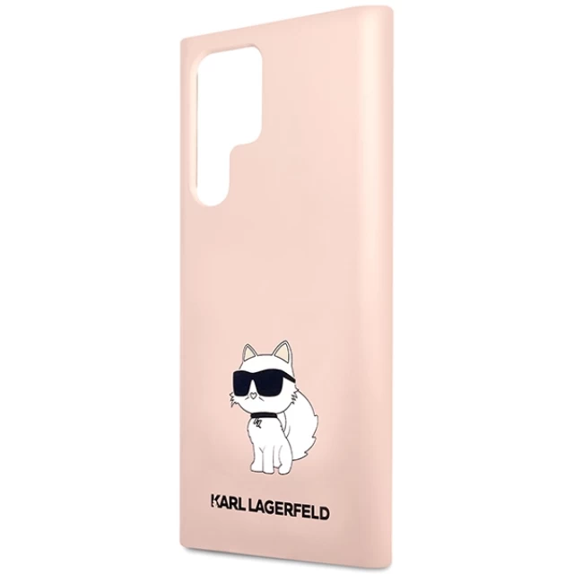 Чехол Karl Lagerfeld Silicone Choupette для Samsung Galaxy S23 Ultra S918 Pink (KLHCS23LSNCHBCP)