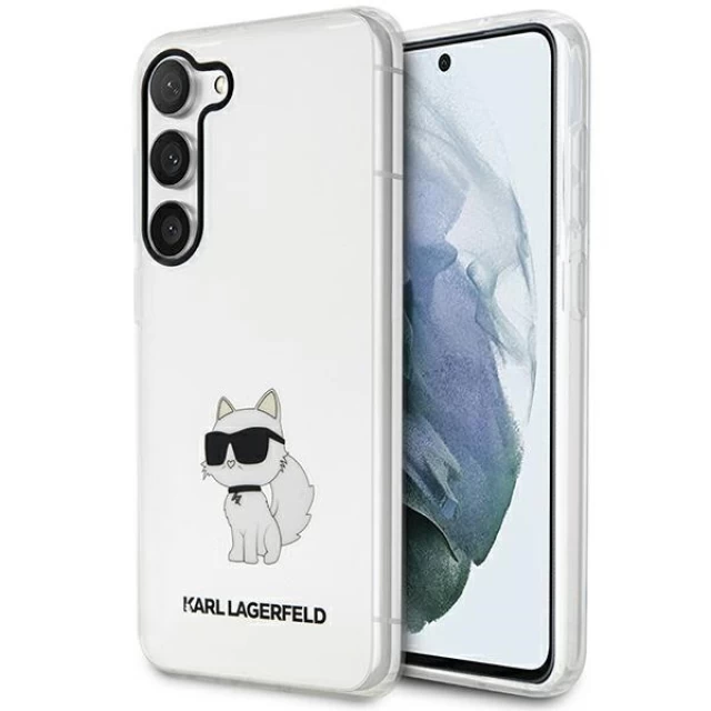 Чехол Karl Lagerfeld Ikonik Choupette для Samsung Galaxy S23 S911 Transparent (KLHCS23SHNCHTCT)