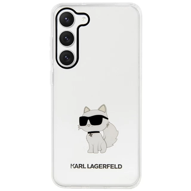 Чехол Karl Lagerfeld Ikonik Choupette для Samsung Galaxy S23 S911 Transparent (KLHCS23SHNCHTCT)