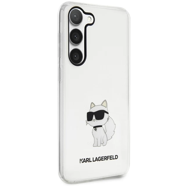 Чехол Karl Lagerfeld Ikonik Choupette для Samsung Galaxy S23 S911 Transparent (KLHCS23SHNCHTCT)