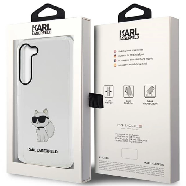 Чохол Karl Lagerfeld Ikonik Choupette для Samsung Galaxy S23 S911 Transparent (KLHCS23SHNCHTCT)