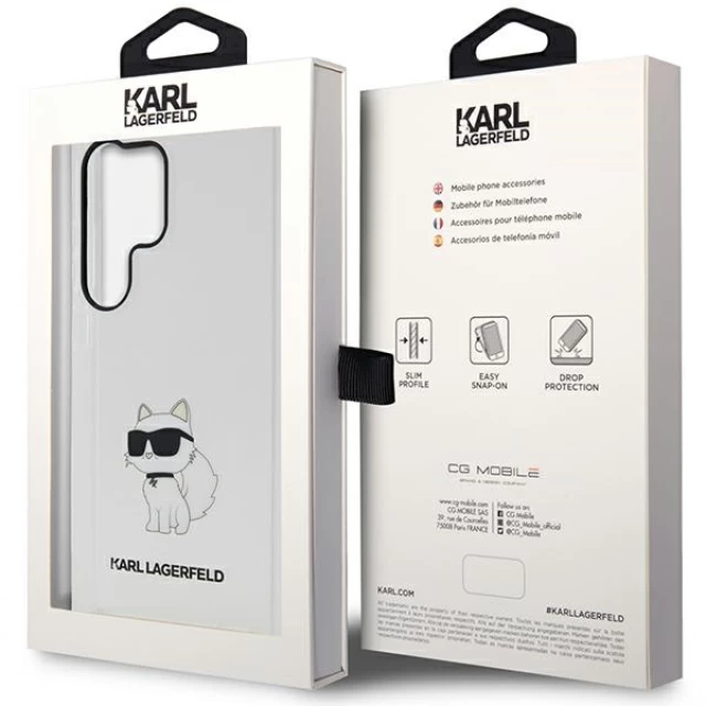Чехол Karl Lagerfeld Ikonik Choupette для Samsung Galaxy S23 Ultra S918 Transparent (KLHCS23LHNCHTCT)