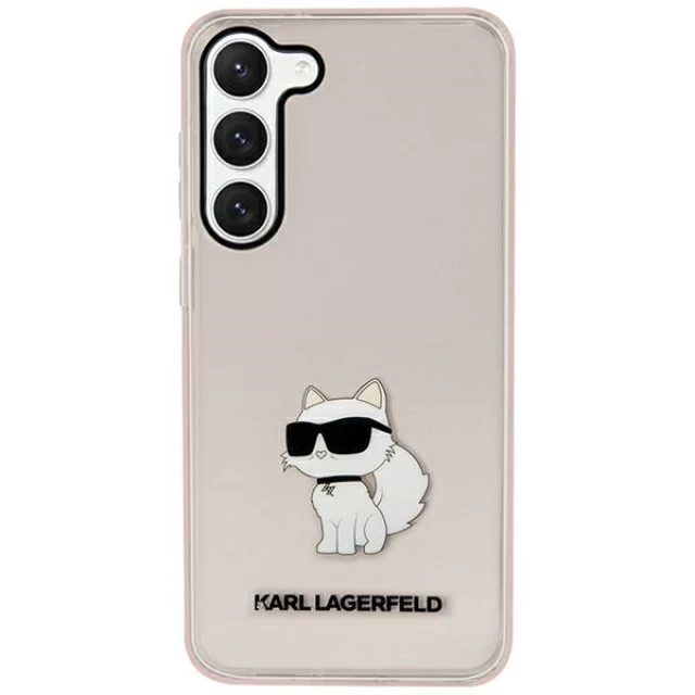 Чехол Karl Lagerfeld Ikonik Choupette для Samsung Galaxy S23 S911 Pink (KLHCS23SHNCHTCP)