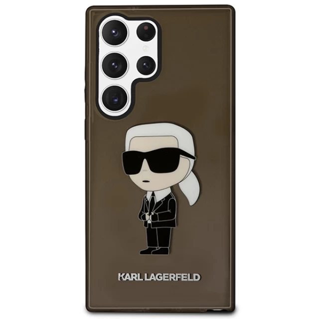 Чехол Karl Lagerfeld Ikonik Karl Lagerfeld для Samsung Galaxy S23 Ultra S918 Black (KLHCS23LHNIKTCK)