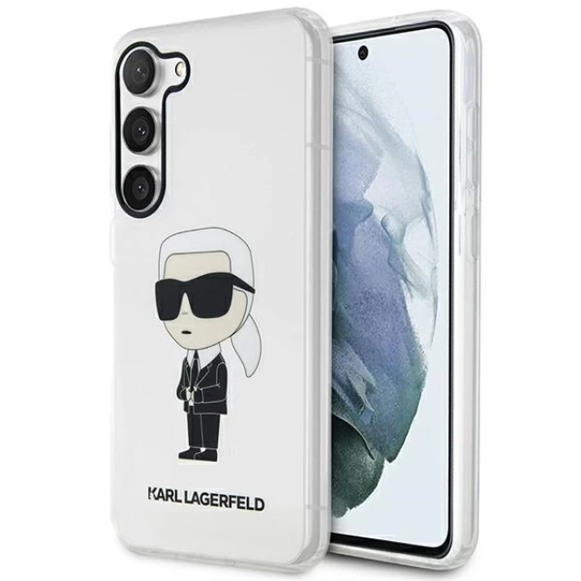 Чохол Karl Lagerfeld Ikonik Karl Lagerfeld для Samsung Galaxy S23 S911 Transparent (KLHCS23SHNIKTCT)