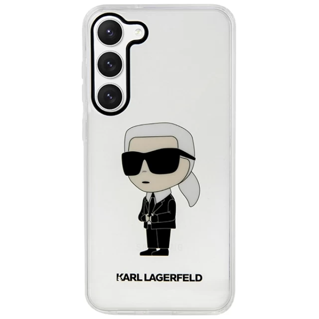 Чехол Karl Lagerfeld Ikonik Karl Lagerfeld для Samsung Galaxy S23 S911 Transparent (KLHCS23SHNIKTCT)