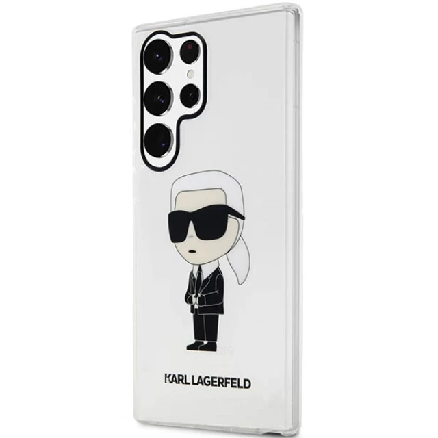 Чохол Karl Lagerfeld Ikonik Karl Lagerfeld для Samsung Galaxy S23 Ultra S918 Transparent (KLHCS23LHNIKTCT)