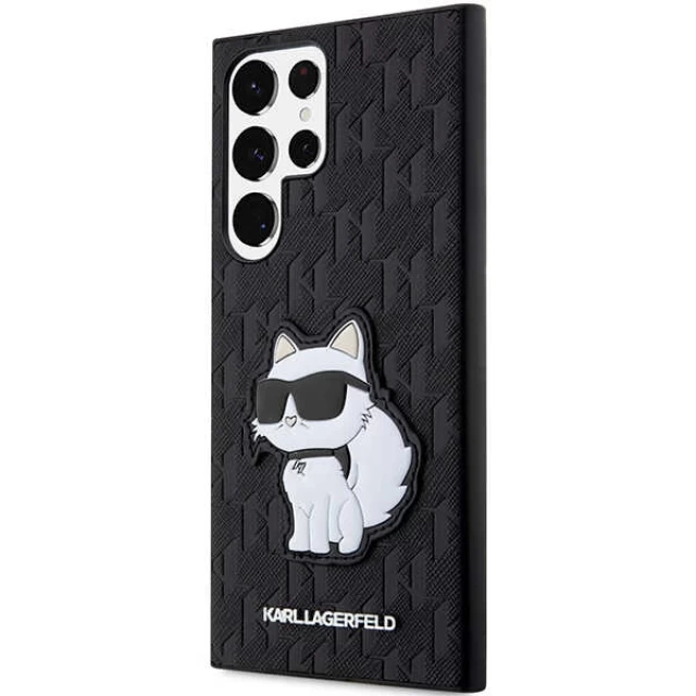 Чехол Karl Lagerfeld Monogram Choupette для Samsung Galaxy S23 Ultra S918 Black (KLHCS23LSAKLHCPK)