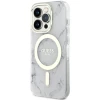Чохол Guess Marble для iPhone 14 Pro White with MagSafe (GUHMP14LPCUMAH)