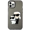 Чехол Karl Lagerfeld Gliter Karl & Choupette для iPhone 12 | 12 Pro Black (KLHCP12MHNKCTGK)