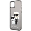 Чехол Karl Lagerfeld Gliter Karl & Choupette для iPhone 12 | 12 Pro Black (KLHCP12MHNKCTGK)