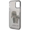 Чехол Karl Lagerfeld Gliter Karl & Choupette для iPhone 12 | 12 Pro Black (KLHCP12MHNKCTGK)