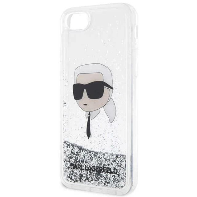 Чохол Karl Lagerfeld Glitter Karl Head для iPhone 7 | 8 | SE 2022/2020 Silver (KLHCI8LNKHCH)