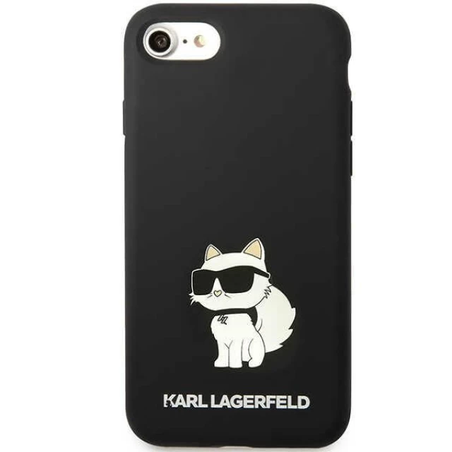 Чехол Karl Lagerfeld Silicone Choupette для iPhone 7 | 8 | SE 2022/2020 Black (KLHCI8SNCHBCK)