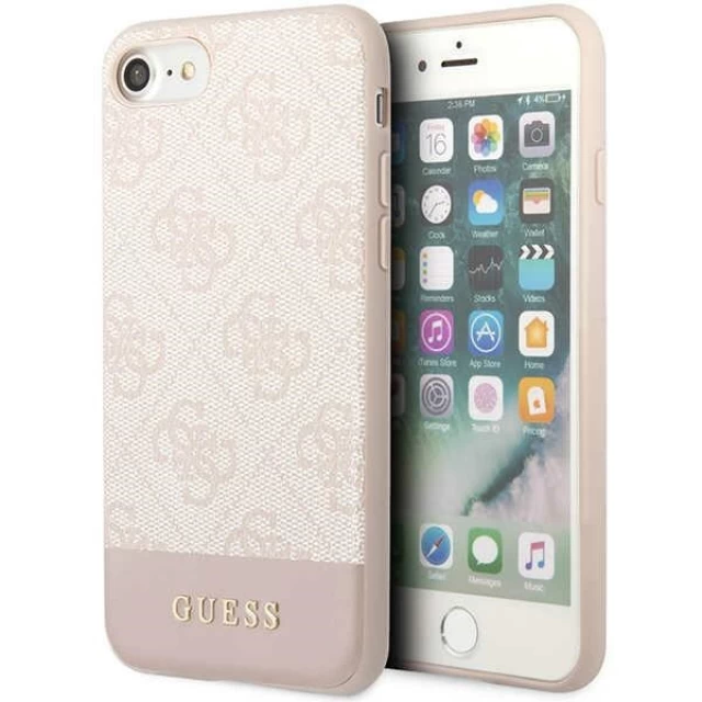 Чехол Guess 4G Stripe Collection для iPhone 7 | 8 | SE 2022/2020 Pink (GUHCI8G4GLPI)