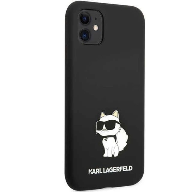 Чехол Karl Lagerfeld Silicone Choupette для iPhone 11 Black (KLHCN61SNCHBCK)