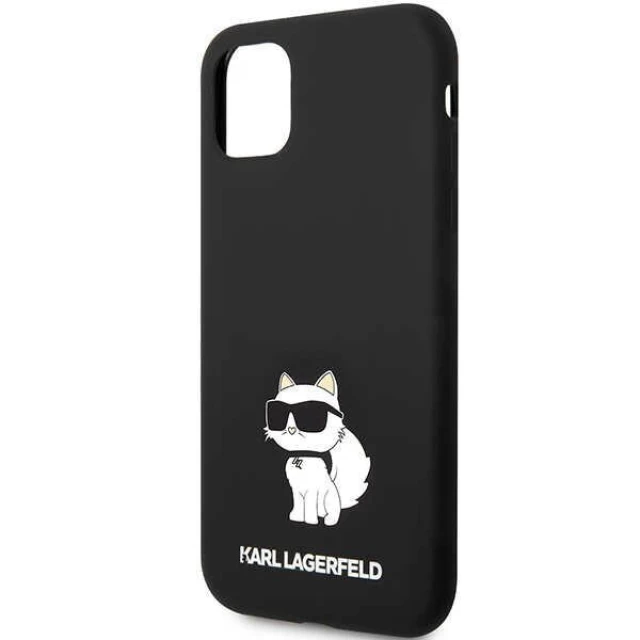 Чохол Karl Lagerfeld Silicone Choupette для iPhone 11 Black (KLHCN61SNCHBCK)