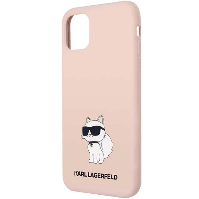 Чехол Karl Lagerfeld Silicone Choupette для iPhone 11 Pink (KLHCN61SNCHBCP)