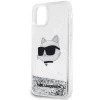 Чехол Karl Lagerfeld Glitter Choupette Head для iPhone 11 Silver (KLHCN61LNCHCS)