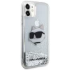 Чехол Karl Lagerfeld Glitter Choupette Head для iPhone 11 Silver (KLHCN61LNCHCS)