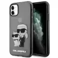 Чохол Karl Lagerfeld Gliter Karl & Choupette для iPhone 11 | XR Black (KLHCN61HNKCTGK)