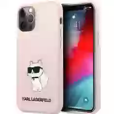 Чохол Karl Lagerfeld Silicone Choupette для iPhone 12 | 12 Pro Pink (KLHCP12MSNCHBCP)