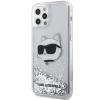 Чехол Karl Lagerfeld Glitter Choupette Head для iPhone 12 | 12 Pro Silver (KLHCP12MLNCHCS)