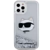 Чехол Karl Lagerfeld Glitter Choupette Head для iPhone 12 | 12 Pro Silver (KLHCP12MLNCHCS)
