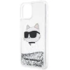 Чохол Karl Lagerfeld Glitter Choupette Head для iPhone 12 | 12 Pro Silver (KLHCP12MLNCHCS)