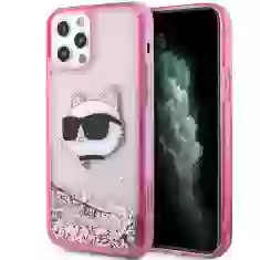 Чехол Karl Lagerfeld Glitter Choupette Head для iPhone 12 | 12 Pro Pink (KLHCP12MLNCHCP)