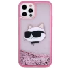 Чохол Karl Lagerfeld Glitter Choupette Head для iPhone 12 | 12 Pro Pink (KLHCP12MLNCHCP)
