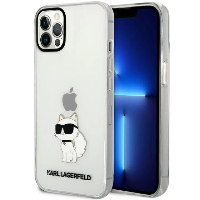 Чохол Karl Lagerfeld Ikonik Choupette для iPhone 12 | 12 Pro Transparent (KLHCP12MHNCHTCT)