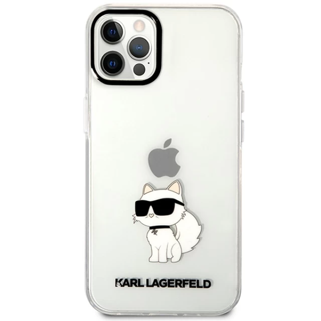 Чехол Karl Lagerfeld Ikonik Choupette для iPhone 12 | 12 Pro Transparent (KLHCP12MHNCHTCT)